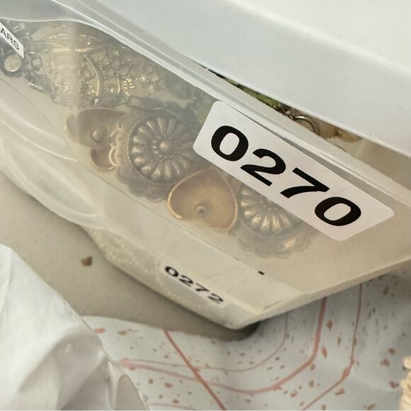 Brown Leather Blue Stone Bead & Silver Tone Bracelet Magnetic Clasp Boho - Picture 7 of 7